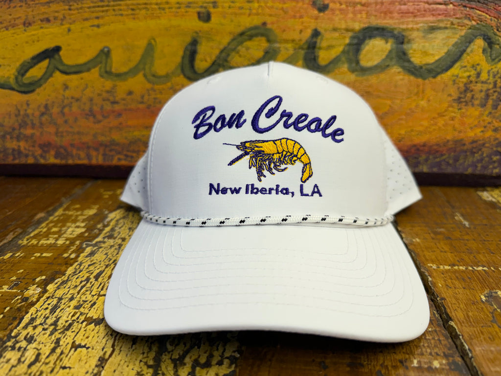 Purple/Gold over White Hat