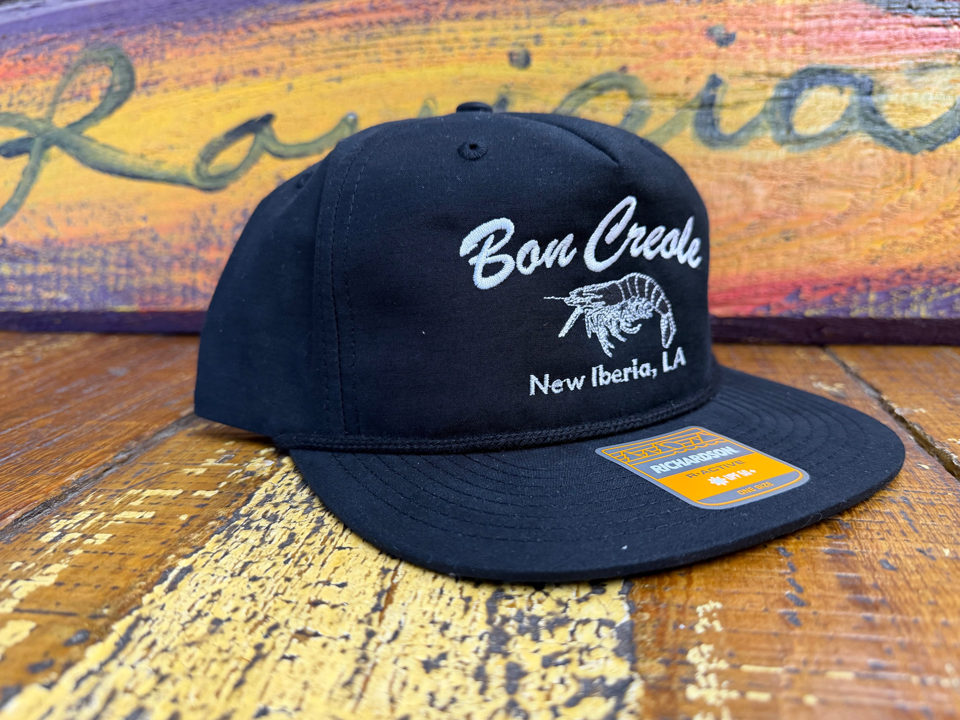 White over Black Rope Hat